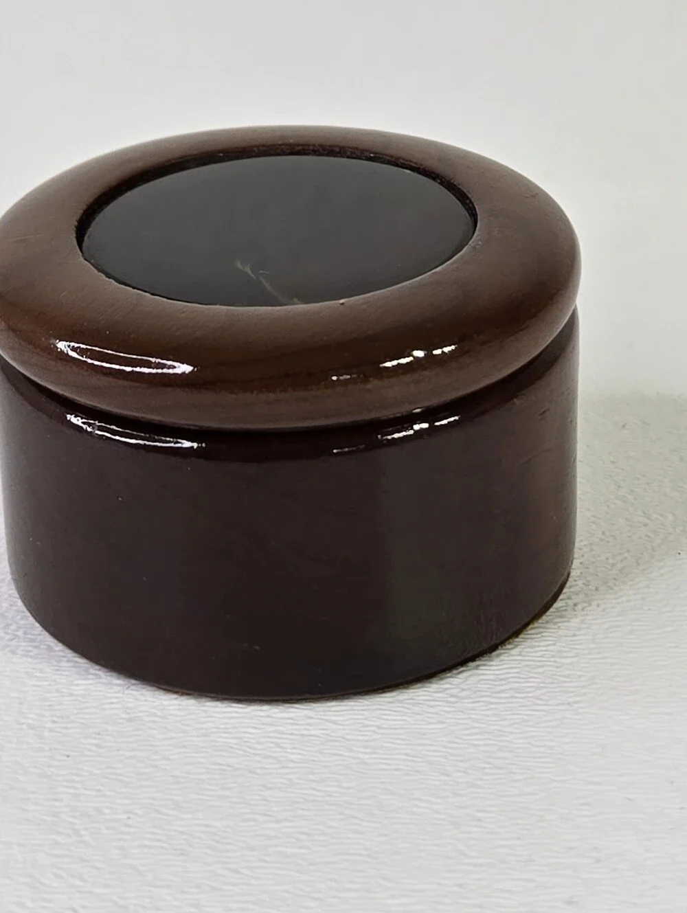 Vintage Wood Mini Box w/Lid Trinket Jewelry Ring Small Elegant Stash Box MCM